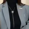 Venta Directa de Fábrica ~ Cadena para Suéter de Otoño e Invierno, No Necesita Quitarse al Dormir, Collar de Moda, Estilo de Nicho de Lujo Ligero de Gama Alta, Combinado con una Camiseta Básica