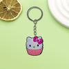 Llavero creativo de la serie Hello Kitty de AliExpress. Pequeño regalo. Llavero de coche de moda.