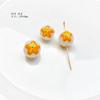 Goteo de aceite lindo divertido simple estrella de mar esmalte con cuentas flor de pato hecho a mano DIY pendientes material de pendientes accesorios