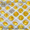 6mm Color Caramelo Flash Shiyue Cara Fondo Puntiagudo Diamante Joyería para Uñas Arte de Uñas Popular Súper Flash Usable Diamante al Por Mayor