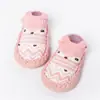 Zapatos y Calcetines Nuevos de Dibujos Animados de Primavera para Bebés y Niños Pequeños Suela de Cuero 0-1-3 Años Algodón Peinado Calcetines de Piso para Niños