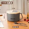Tazón para fideos instantáneos de acero inoxidable 304 con tapa, adecuado para dormitorios, gran capacidad, para estudiantes, uso personal y conveniente para hombres