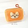 Lindo Gatito Pez Peluche Monedero Estudiantil Mini Cartera Llave Bolsa de Almacenamiento para Artículos Varios Corazón de Niña Bolsa para Audífonos