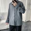2023 Primavera Nuevo Suelto Color Sólido Camisa Moda para Hombre Marca Guapo Rufián Guapo Camisa Estilo Japonés Juvenil Camisa Casual