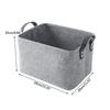 Cesta de almacenamiento de fieltro cesta para ropa sucia caja de almacenamiento para artículos de bebé caja de almacenamiento para organizar ropa de fieltro lavable suministro
