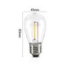 Lâmpada de Atmosfera de Iluminação Impermeável para Exterior S14Pc Lâmpada Led de Feriado Resistência a Altas Temperaturas Ip65+120 C|Transfronteiriço|
