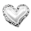 Botón Metálico de Amor Lado de la Axila Plisado Forma de Corazón Estilo Chanel Vestido Abrigo Botón Decorativo Suéter Traje Hebilla