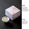 Juego de té de cerámica pintado a mano bajo vidriado con motivos de mariposas y peonías, juego en caja de regalo, adecuado como regalo para mujeres
