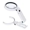 Lupa de Escritorio con Luz LED para que los Ancianos Lean, Portátil para Grabado, Reparación y Tasación, Joyería Antigua, Sellos, Lupa de Alta Potencia
