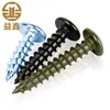 Tornillos Autorroscantes de Acero al Carbono Galvanizado Grado 4.8 Cabeza Plana Grande Verde Militar Cabeza de Champiñón Negra Phillips Cabeza Redonda Grande