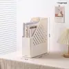 Suporte de Livro Porta-Documentos Suporte de Mesa para Livros Prateleira Rack de Armazenamento de Escritório Estante de Livros Lateral de Mesa Móvel Armazenamento Simples Branco para Papelaria