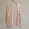 ¡Revitaliza todo tu guardarropa! Camiseta de manga larga a rayas fresca para mujer, top holgado con protección solar, top de verano suave y juvenil