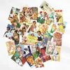 Livro de Materiais de Notas Adesivas Momo Transfronteiriço, Série Estilo de Vida Retrô, Papel Base Decorativo para Diários, 60 Folhas, 8 Designs