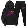 Conjunto de Sudadera con Capucha para Chicas y Mujeres Estilo Callejero Europeo y Americano Conjunto de Dos Piezas Casual Suéter Ropa Deportiva para Exteriores