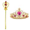 Acessórios Bela Adormecida Aurora Rosa Coroa de Sereia Bolsa Colar Conjunto Acessórios Princesa Rosa Dropshipping