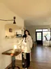 Top de Patchwork Fruncido Estilo Academia Estilo Coreano para Mujer, Otoño e Invierno, de Alta Gama y Único, Camiseta Ajustada para Figuras Petite