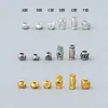 Nuevas Cuentas de Plata Geométricas de Plata de Ley S925, Cuentas Sueltas, Cuentas Espaciadoras, Para Manualidades de Cuentas, Enhebrado, Accesorios para Joyería de Plata, Materiales, Cuentas de Grano de Arroz