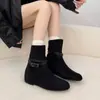 Botines de tobillo de moda retro de lujo nicho, otoño 2026 nuevos botines Martin simples versátiles para mujer