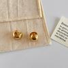 Blogger sasa Mismo Estilo Metal Aro Pequeño Hebilla de Oreja para Mujer Chapado en Cobre Oro de 18k Diario Simple Versátil Accesorios de Oreja de Alta Gama