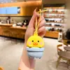 Chaveiro Pingente Criativo de Animal Pequeno Squishy Pistola de Água Desenho Animado Fofo Panda Coelho Brinquedo Decoração de Mochila de Estudante
