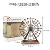 Rueda de la Fortuna Nórdica Adorno Decorativo de Metal para Sala de Estar Mueble de TV, Regalo de Cumpleaños de Lujo Ligero para Niñas, Decoración Creativa para el Hogar