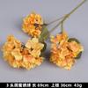 Flores Artificiais Laranja Plástico Floral Decoração de Casamento Cena de Teto Arranjo de Corredor de Casamento Flores Artificiais Laranja Falsas