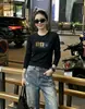 Camiseta de Algodón Acanalado para Mujer de 220g, Directo de Fábrica, Cuello Redondo, Corte Ajustado, Top de Manga Corta, Segunda Remesa de Verano, Exclusivamente para Guangzhou Shisanxing