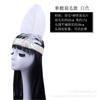 1 Halloween Tocado Salvaje de Plumas Cos Tocado de Plumas Indio Gorra de Jefe Indio de Plumas Rojas Blancas Negras