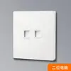 Núcleo Cerámico Socket de Cinco Agujeros Tipo de Socket 86 Hogareño Superficie Pintada Blanca Interruptor Simple Doble Control Panel de Interruptores LED