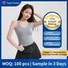 Camisola de Tirantes Halter de Tencel Lyocell, Top Base de Punto sin Mangas Personalizado Según Tu Diseño