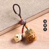 Xiaofuhu sândalo série sachê carro chaveiro pingente bonito mochila bolsa homens e mulheres simples sino ornamentos