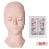 Molde de cabeça removível, molde de silicone para pálpebra dupla, olhos realistas, enxerto substituível, molde de cabeça de cílios, comércio exterior