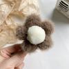 Clip de Garra de Flor de Peluche Pinza para el Cabello Parte Trasera del Cabello Clip Tiburón para el Cabello Moda Dulce Sentido de Alta Gama Accesorios para el Cabello Otoño e Invierno Venta al por Mayor Mujeres