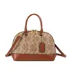 Bolso de Hombro Vintage Nueva Moda Otoño/Invierno 2026 para Mujer con Monograma Bolso Versátil Estilo Europeo y Americano Forma de Concha Personalidad Única