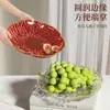 Prato de Frutas Padrão Geleira de Luxo Leve para Sala de Estar de Casa Mesa de Centro Prato Display de Frutas e Lanches Prato de Lanches e Doces de Alto Valor