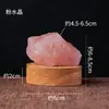 Luz de Noche de Cristal Natural Rosa Morado Amarillo Cristal Piedra Bruta Luz de Noche USB Mesita de Noche Sala de Estar Luz Ambiental Luz Decorativa Venta al por Mayor