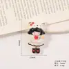 Accesorios para Joyería DIY Dibujos Animados Lindos Falda de Niña Negra Pequeña Resina Pegamento de Crema Parche para Funda de Teléfono Accesorios