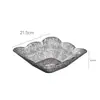 Tigela de Frutas Transparente de Luxo Leve com Textura de Diamante, Prato de Frutas de Plástico Doméstico, Prato para Frutas Secas e Lanches, Bandeja de Armazenamento Diário