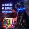 Venta caliente transfronteriza collar luminoso para perro gato LDE collar luminoso para mascotas collar luminoso de carga noche para perro collar noche