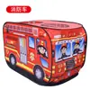 Tienda para niños casa de juegos interior camión de bomberos coche de policía tienda de cochecito de bebé niños y niñas