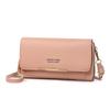 Bolsa Transversal Feminina Modelo Novo 2026 para Celular na Horizontal, Porta-Moedas Dupla Camada de Grande Capacidade, Bolsa Transversal Leve Multifuncional de PU