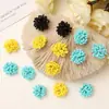 Estilo Nuevo Primavera y Verano Color Puro Simple Cuentas de Arroz Hortensia DIY Pendientes Lindos Pendientes Accesorios para el Cabello Zapatos con Agujeros Flor para Zapatos Accesorios