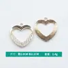 Brincos Pendentes Criativos Individuais Feitos à Mão Moda Coração Estrela Cheio de Diamante Cor UV Conservante de Cor Brincos Liga Acessórios DIY