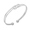 Pulsera Caliente Abierta Transfronteriza Moda Vintage Hoja Alas Lazo Pulsera Personalidad Temperamento Pulsera Geométrica