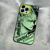 Adecuado para Funda de Teléfono Apple 15 14/13 Colorida Plateada Estilo Moderno 12/11 Luffy Zoro One Piece Funda de Teléfono Moderna