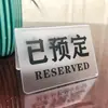 Sinalização de Mesa Reservada em Acrílico Sinalização de Assentos Sinalização de Números de Mesa Sinalização de Mesa Sinalização de Reserva de Restaurante Sinalização Reservada Sinalização de Balcão Sinalização de Mesa