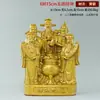 Ornatos de Latão do Deus da Riqueza de Cinco Vias, Artesanato, Figuras, Estátuas de Bronze, Decorações para Adoração, Presentes de Inauguração, Exibição na Recepção