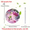 Decoração de Mesa Acrílica 2D Plana Nova Wenchuang Guofeng Flores Românticas Beija-flor Decoração de Mesa Transfronteiriça