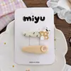 Pinza para el pelo de tela estilo coreano para niños y niñas, lindo clip BB de dibujos animados, pinza lateral para flequillo, accesorios para el pelo lindos y divertidos para niñas