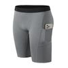 Mallas de bolsillo para hombre, pantalones de compresión, mallas deportivas, pantalones cortos de baloncesto, pantalones de fitness para correr de secado rápido, elásticos